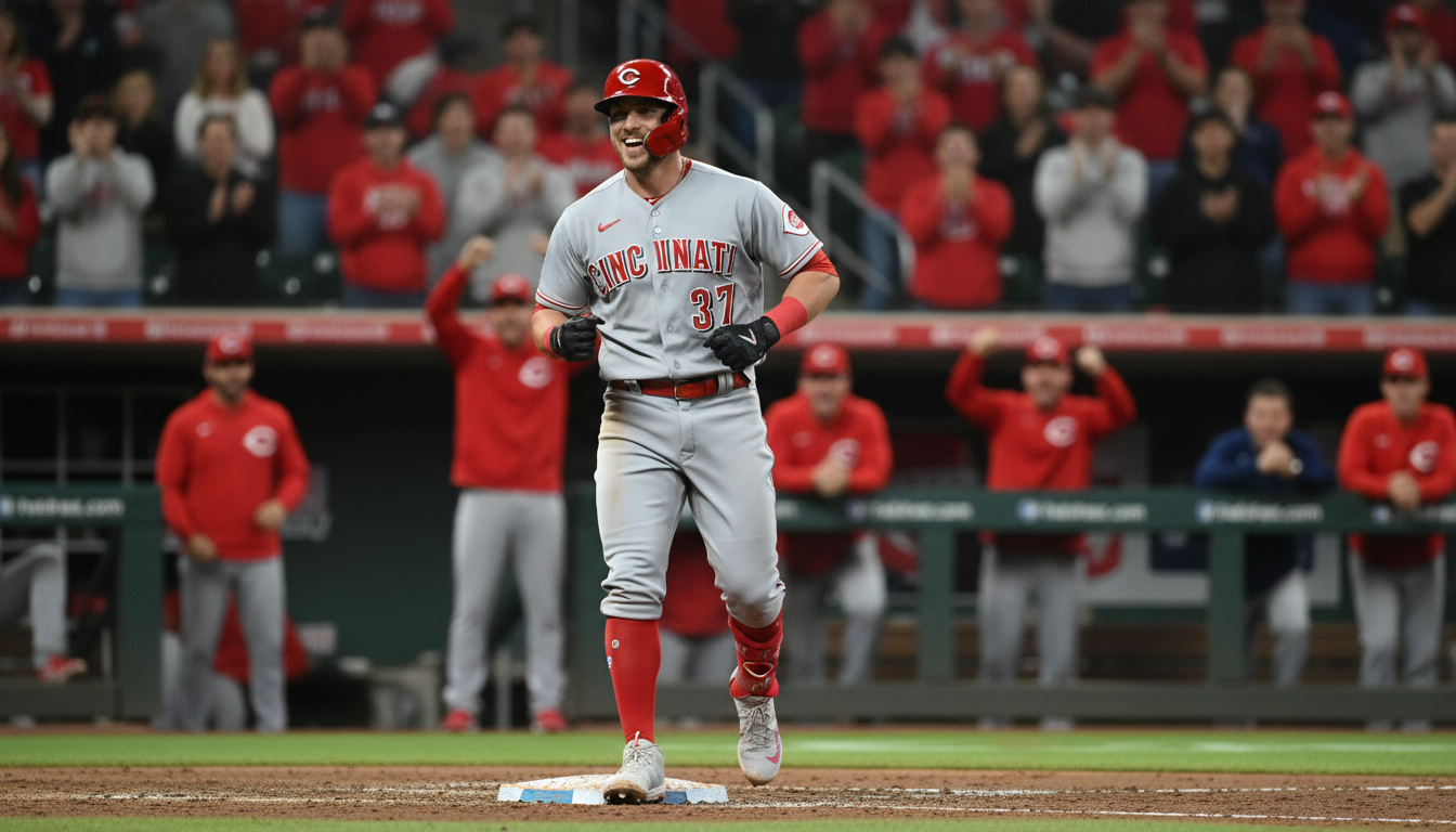 Reds Power Past Rangers 5-3 Behind Home Runs from Steer and Stephenson