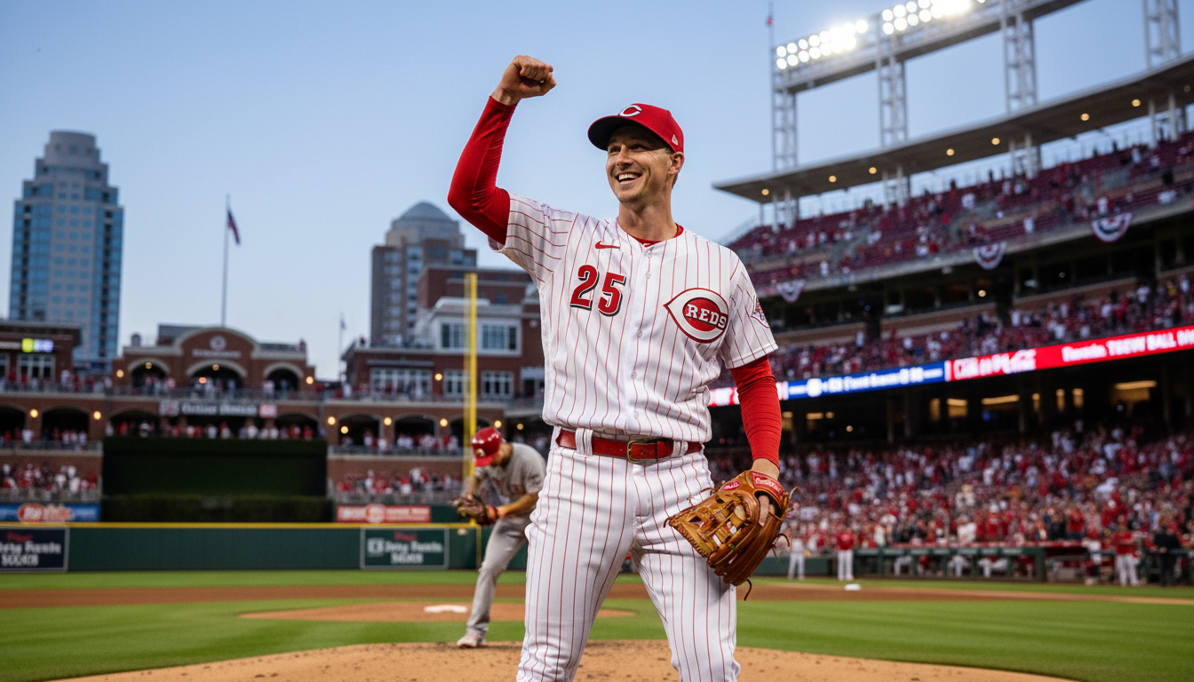 Singer Earns First Win as Reds Edge Giants 2-1