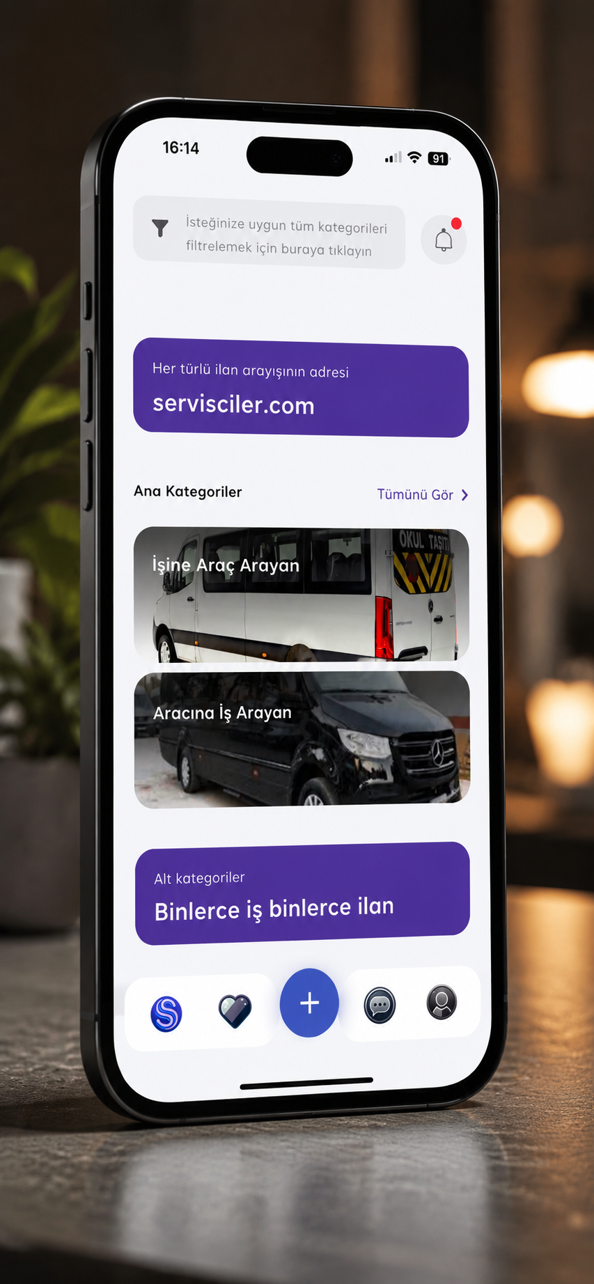 Servisciler Mobile projesi