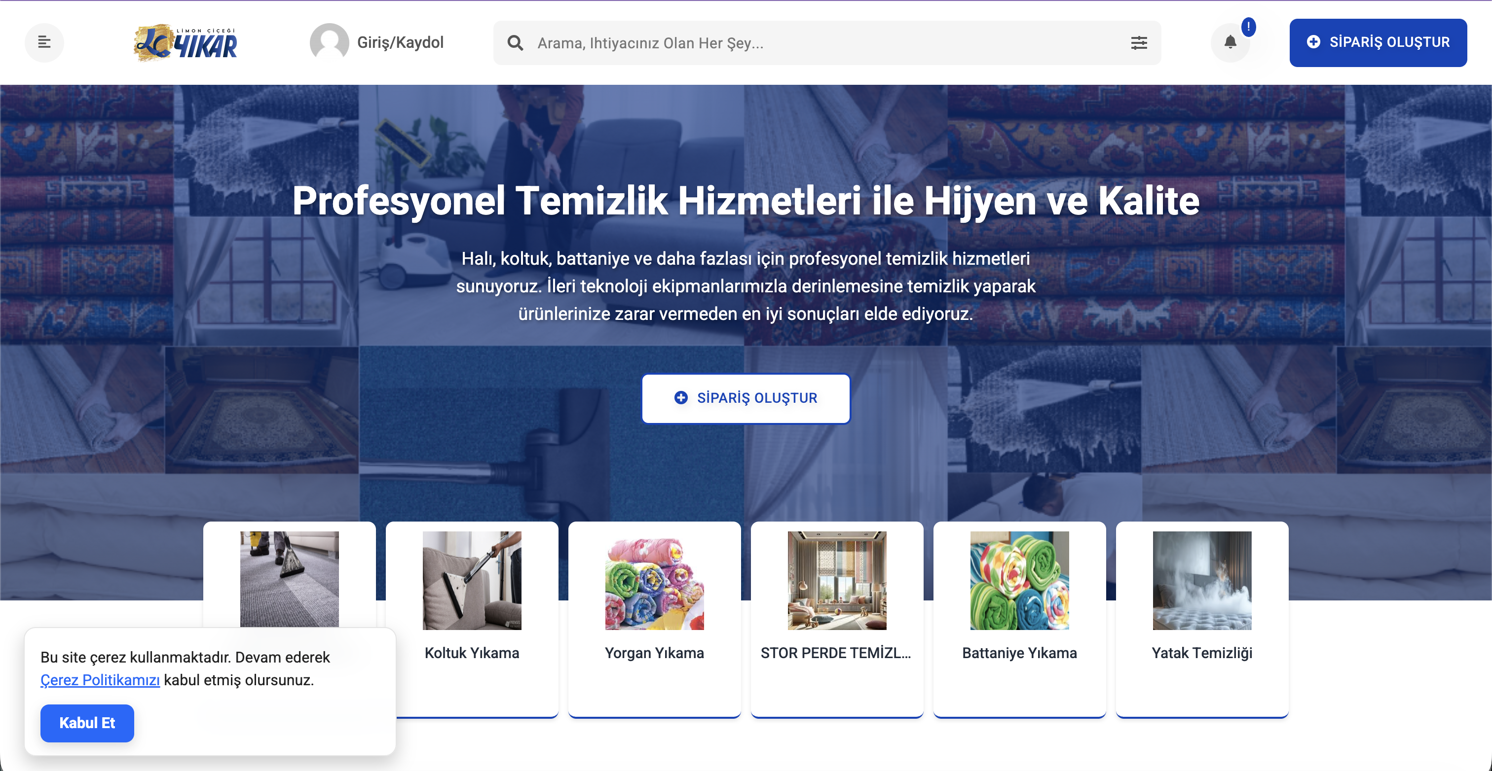 LC Yıkar Kurumsal projesi