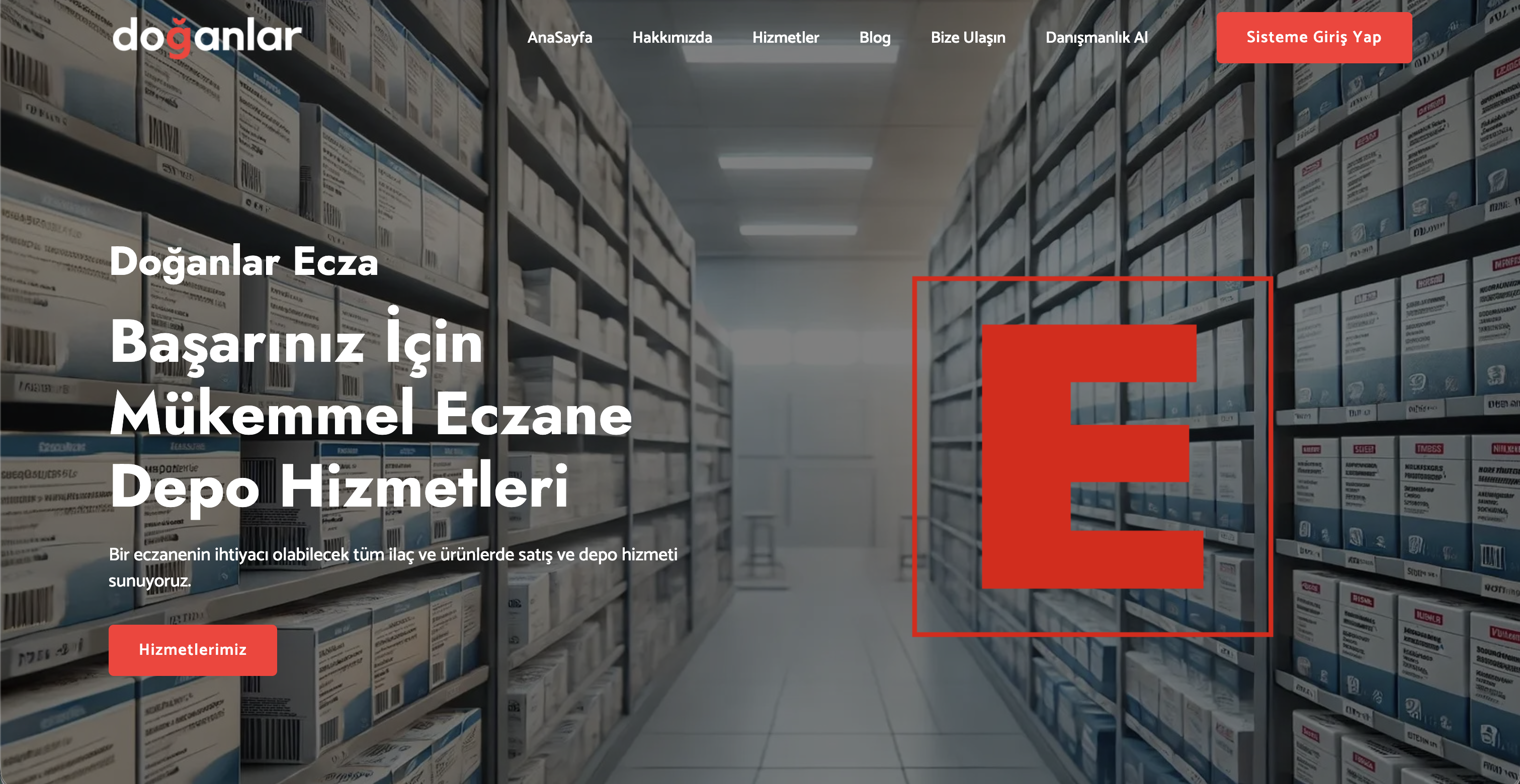 Doğanlar Ecza B2B projesi