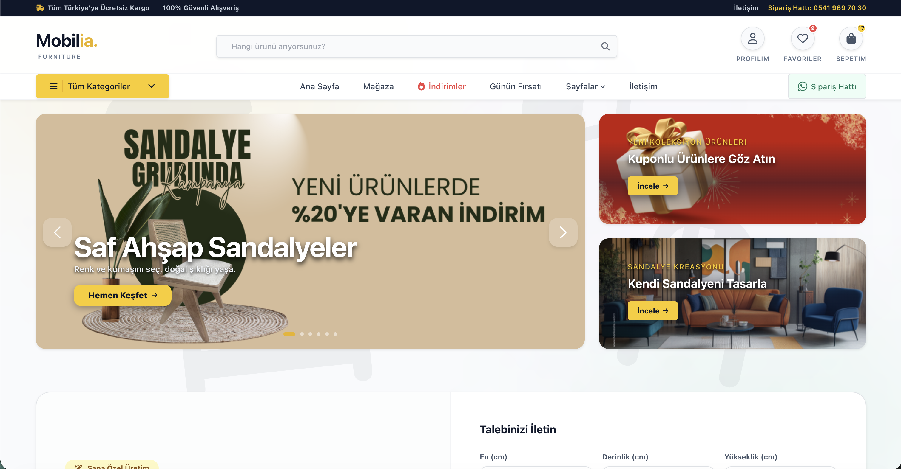 Mobilia Commerce projesi