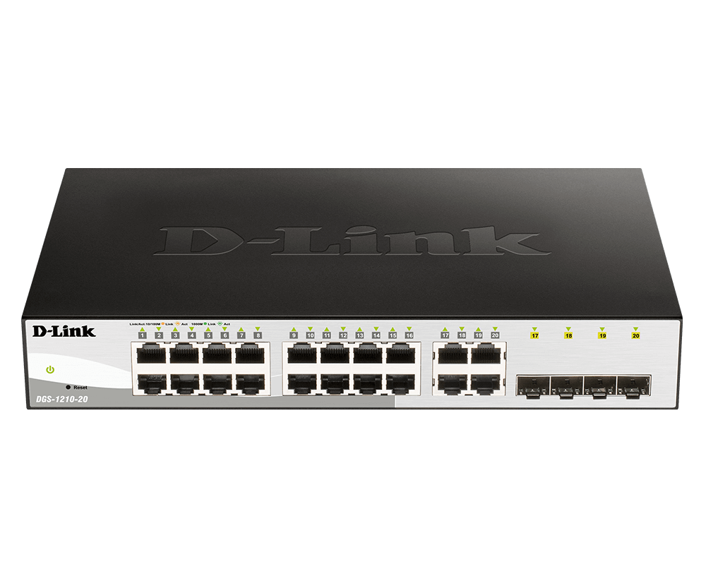 DLink 20-Port Gigabit Smart Managed Switch DGS-1210-20