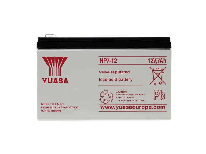 Yuasa 12V 7Ah Sealed Lead Acid Battery