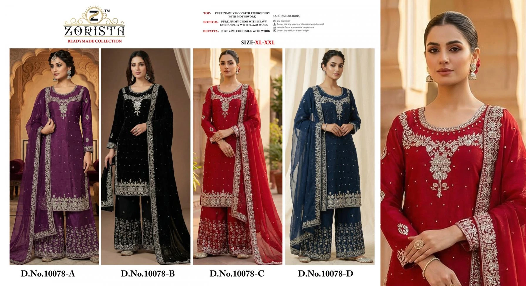 10078 Readymade Salwar Suits wholesale Zimmy Choo - Ethnicaa thumbnail 4