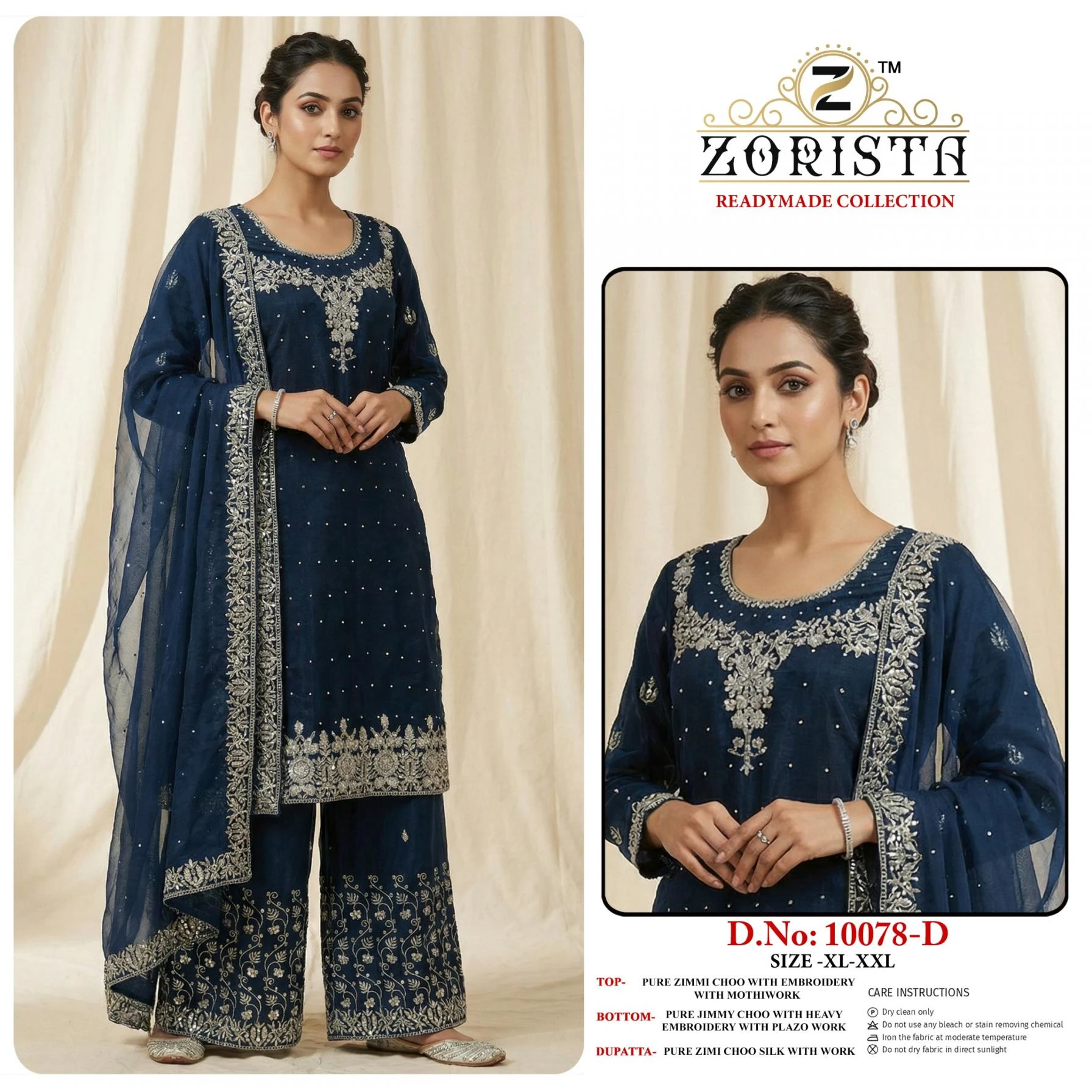 10078 Readymade Salwar Suits wholesale Zimmy Choo - Ethnicaa thumbnail 3
