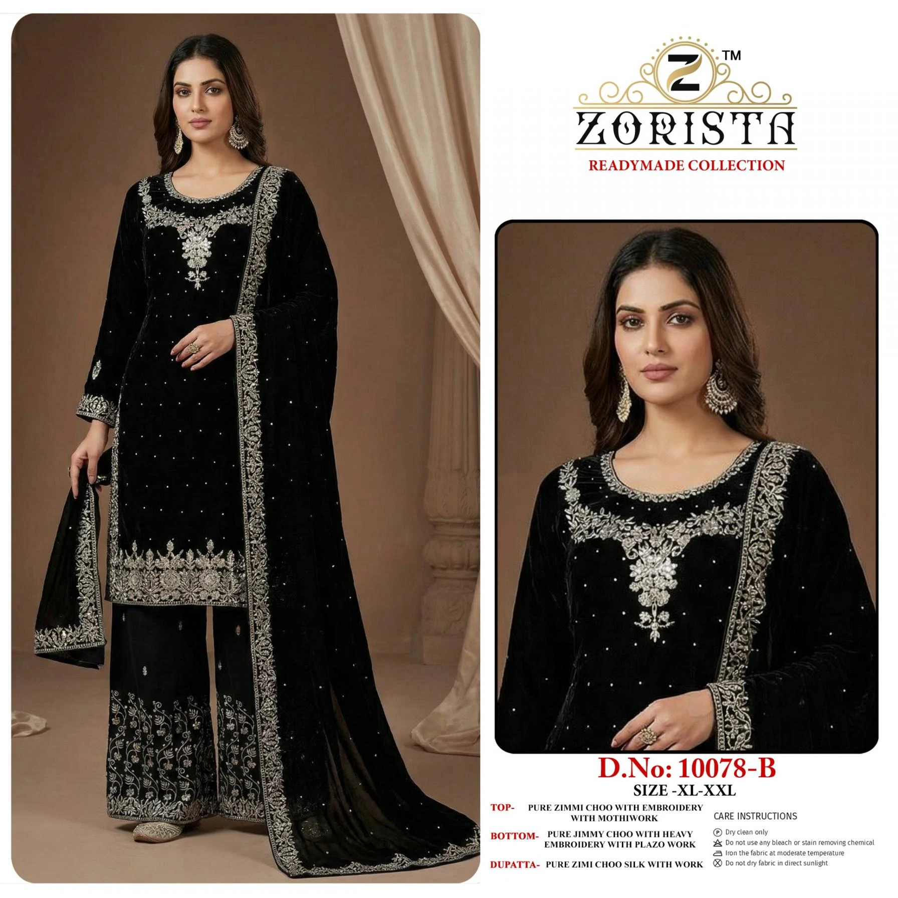 10078 by zorista zimmy choo readymade pakistani 3pcs dress