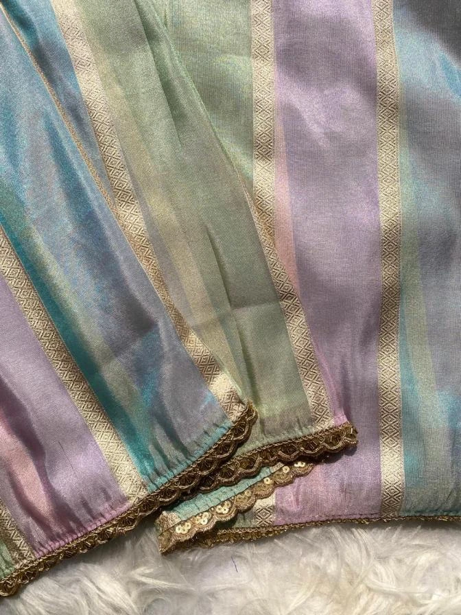 1028 Sarees wholesale TISSUE BANARASI - Ethnicaa thumbnail 3