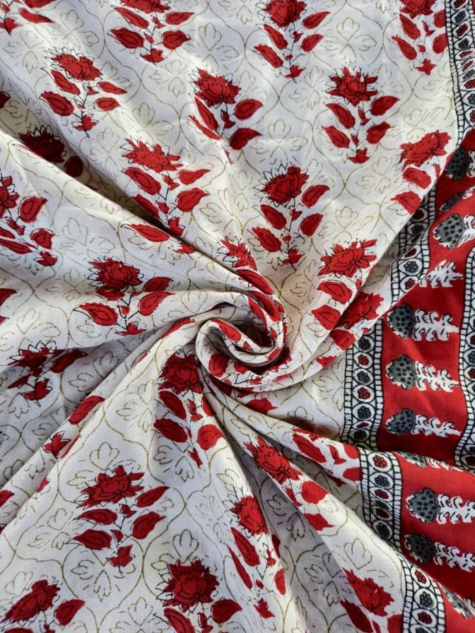 1046 Sarees wholesale COTTON CHANDERI - Ethnicaa thumbnail 5