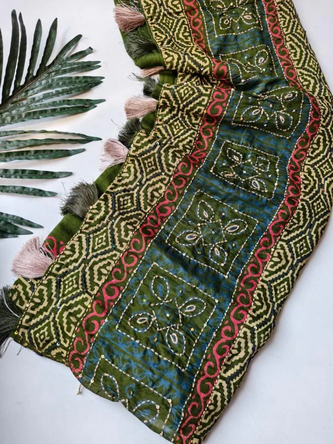 1056 Sarees wholesale Chanderi Cotton - Ethnicaa thumbnail 8