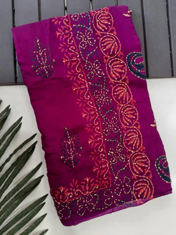 1056 Sarees wholesale Chanderi Cotton - Ethnicaa thumbnail 9