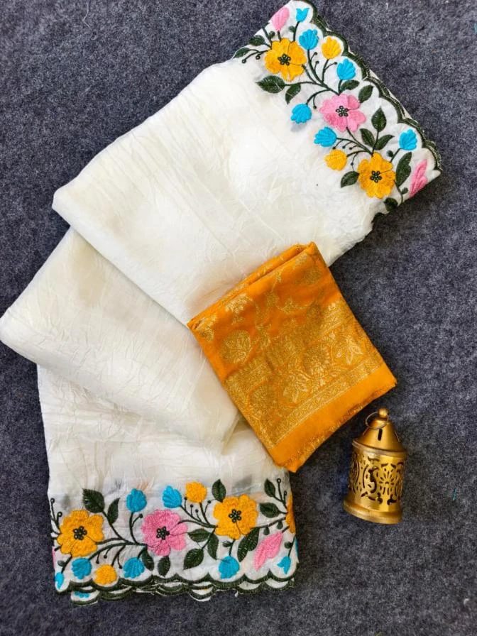 1063 Sarees wholesale CRUSH - Ethnicaa thumbnail 4