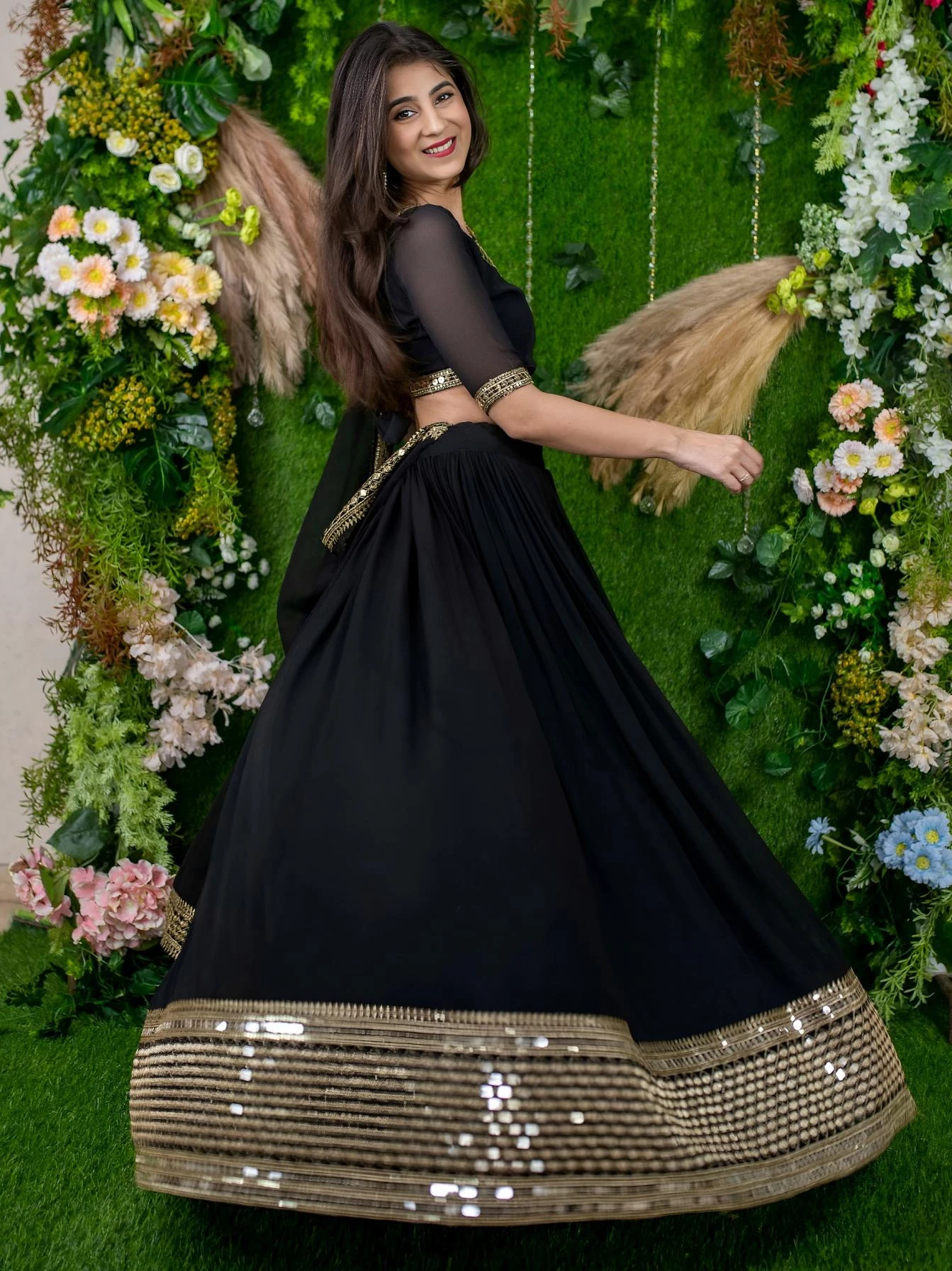 15061 by zeel clothing semi stitch lehenga unstitch choli dupatta