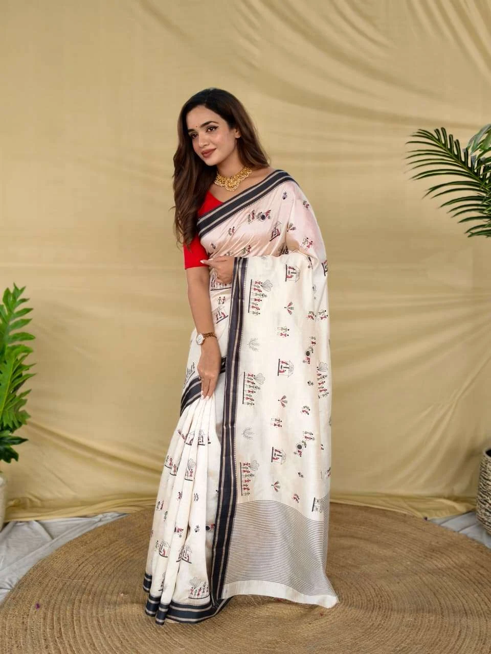 3010 Sarees wholesale TUSSAR SILK - Ethnicaa thumbnail 4