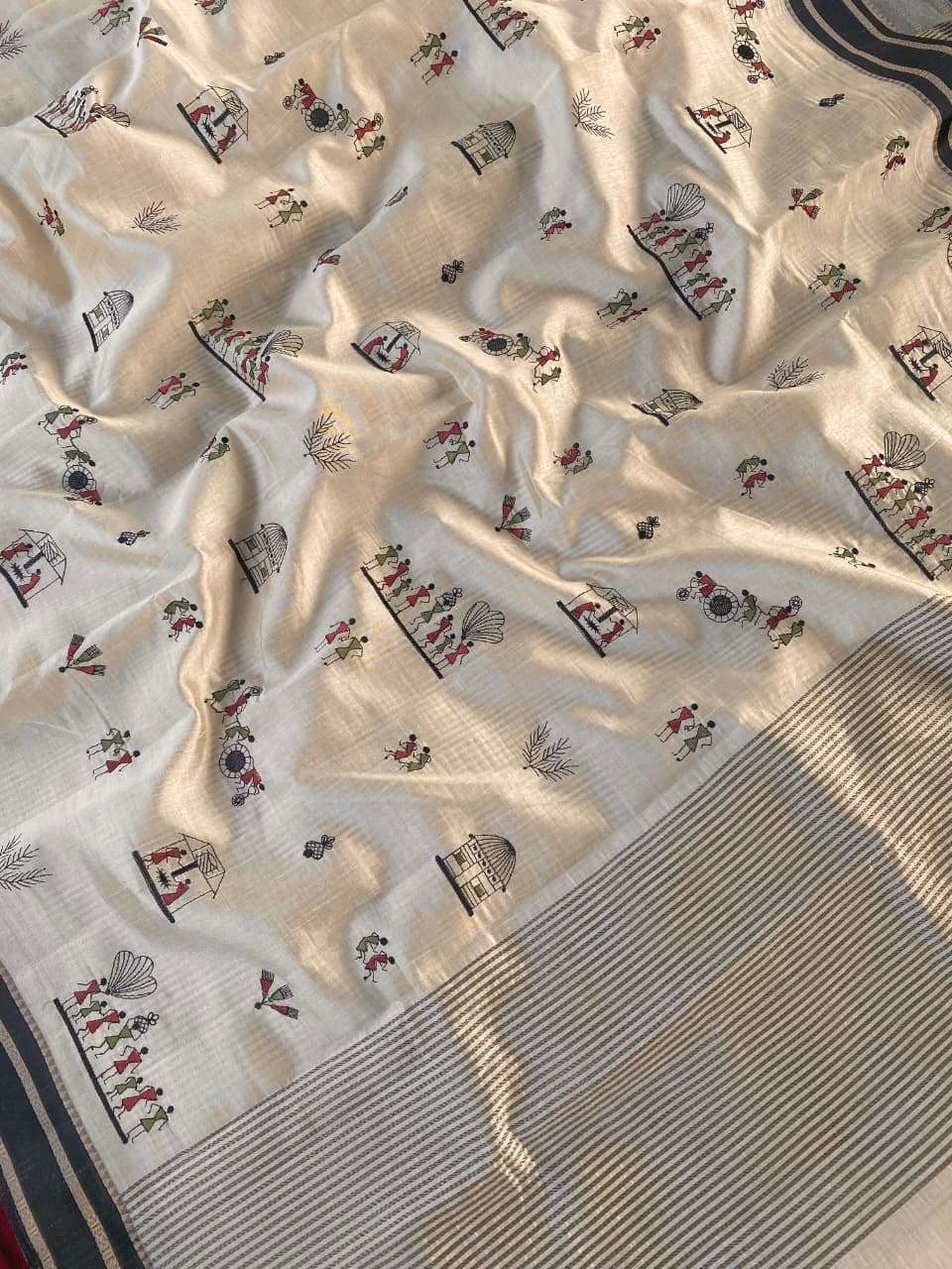 3010 Sarees wholesale TUSSAR SILK - Ethnicaa thumbnail 9