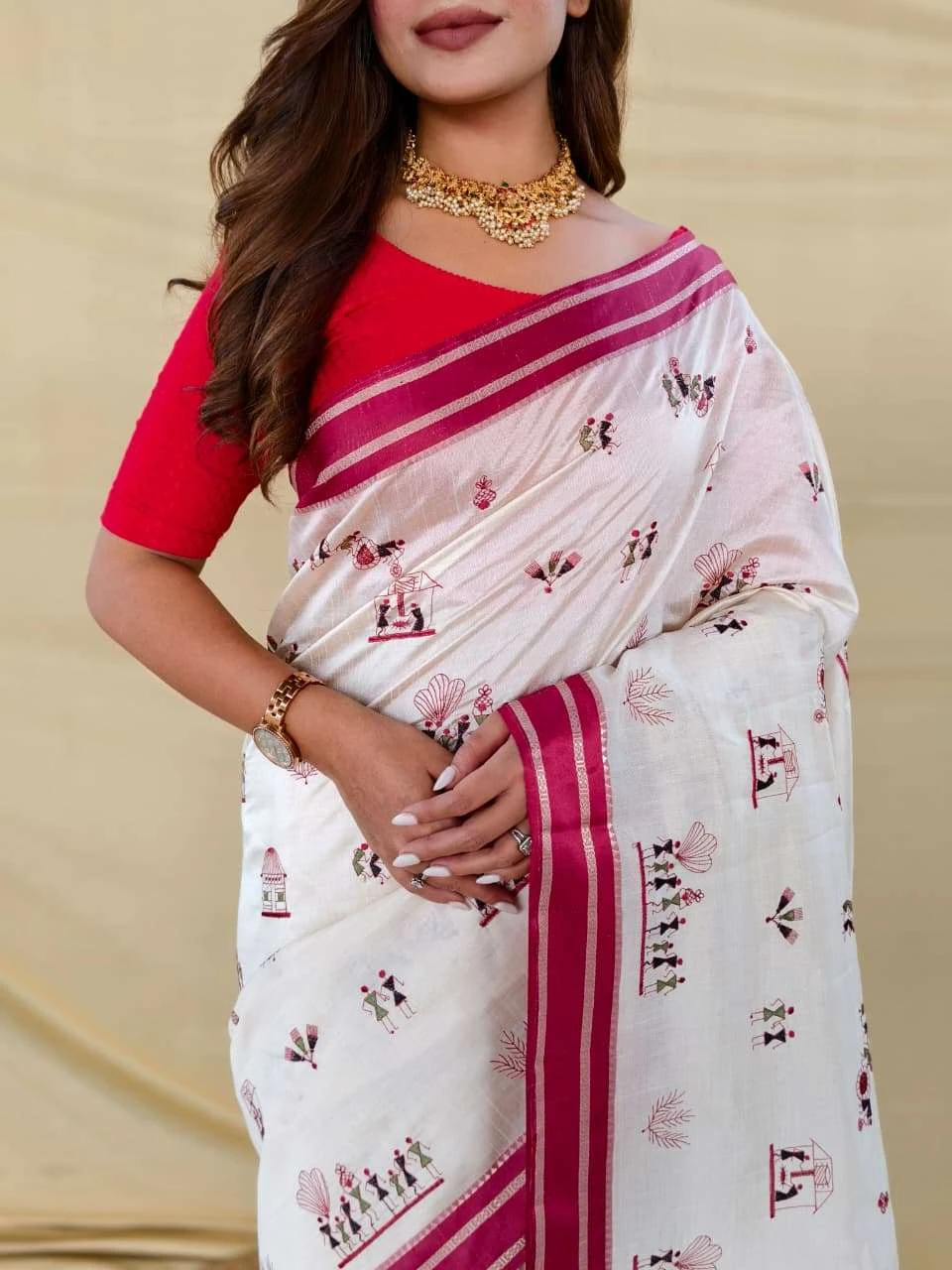 3010 Sarees wholesale TUSSAR SILK - Ethnicaa thumbnail 3