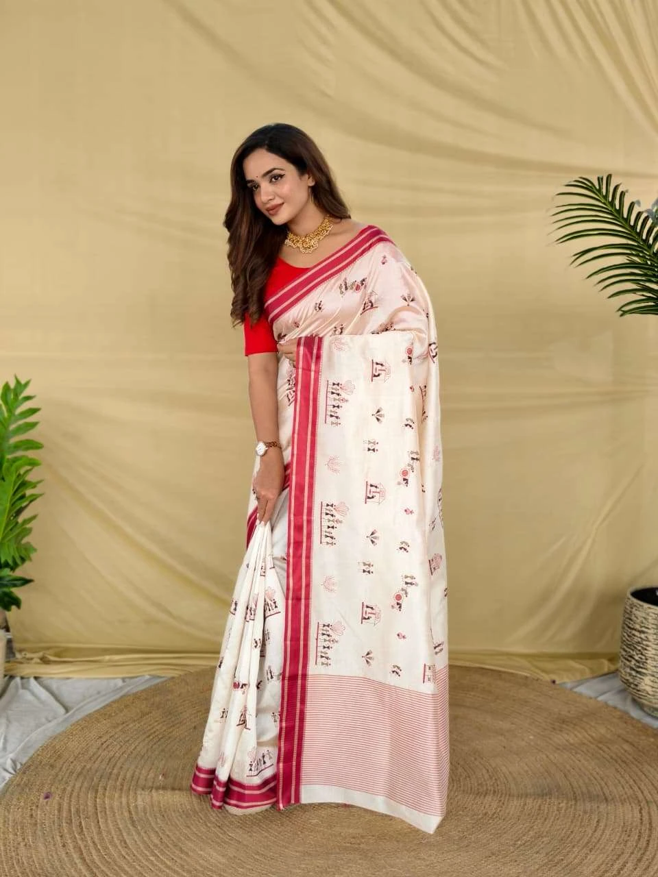 3010 Sarees wholesale TUSSAR SILK - Ethnicaa thumbnail 2