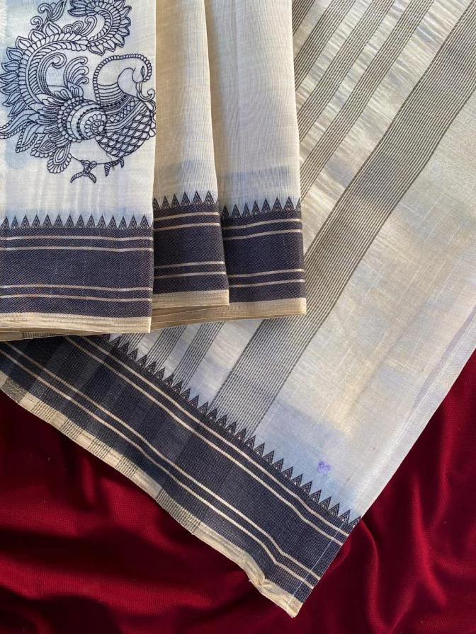 3011 Sarees wholesale TUSSAR SILK - Ethnicaa thumbnail 3