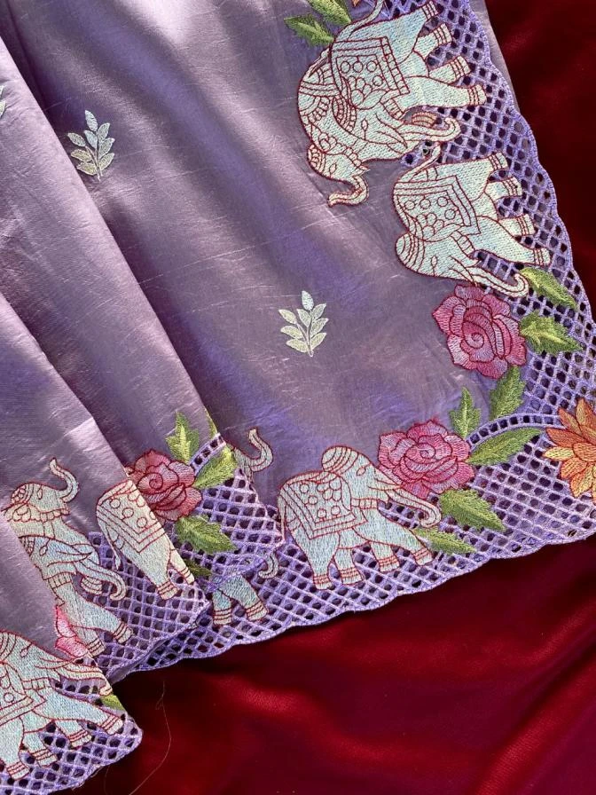 3012 Sarees wholesale VISCOSE TUSSER - Ethnicaa thumbnail 13