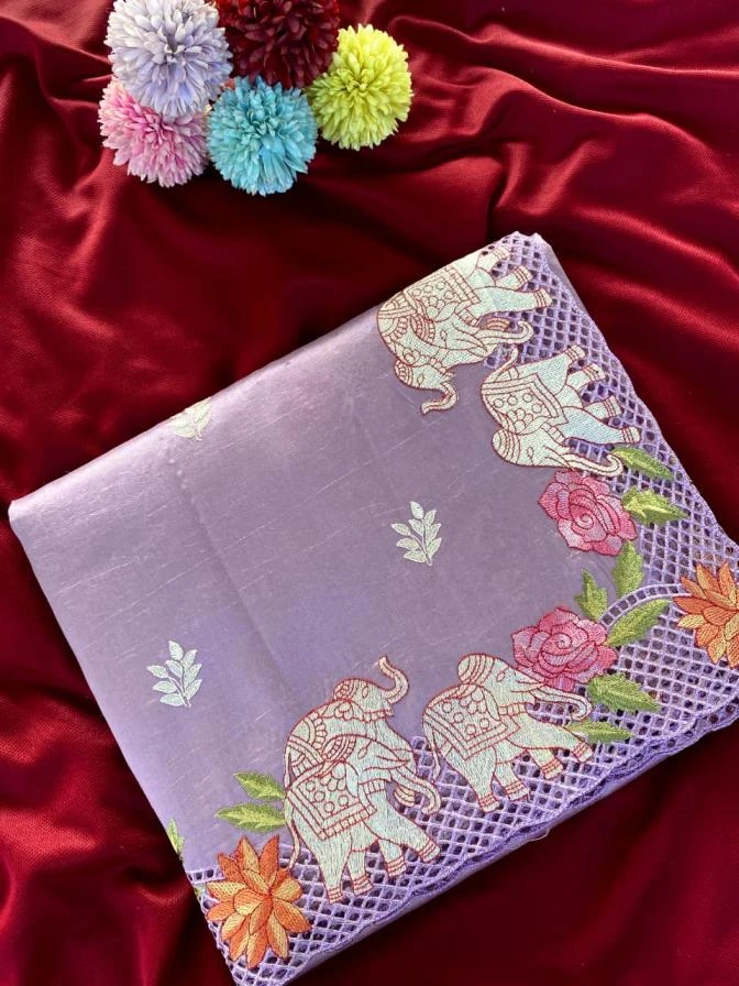 3012 Sarees wholesale VISCOSE TUSSER - Ethnicaa thumbnail 10