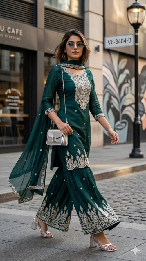 3404-3405 Ethnic Wear wholesale Vichitra Blooming - Ethnicaa thumbnail 3