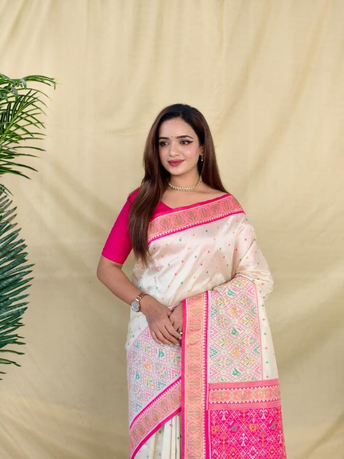 6003 Sarees wholesale SOFT SILK - Ethnicaa thumbnail 2