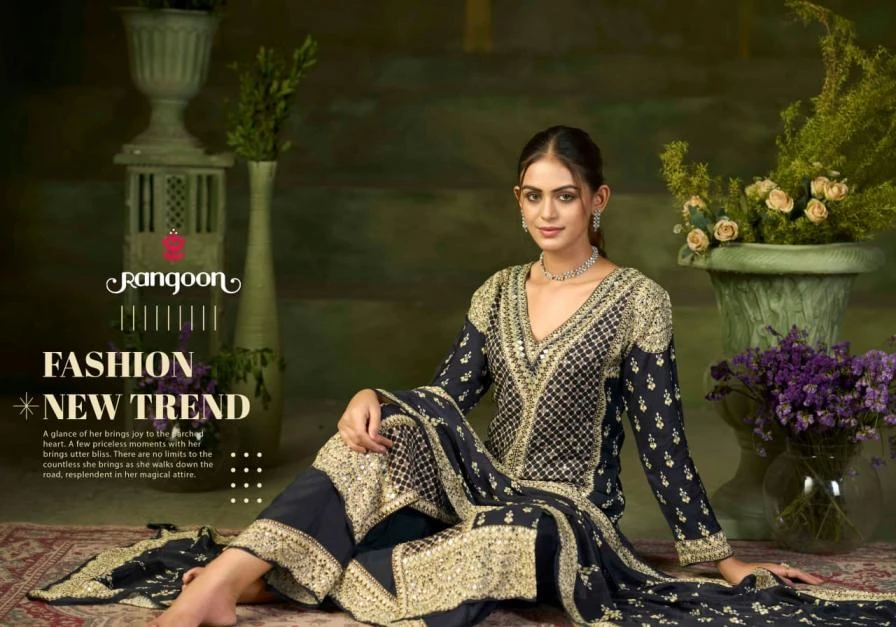 aaeesha by rangoon muslin readymade classic plazzo suits