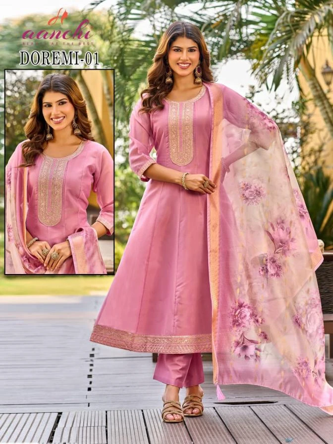 DOREMI 01-02 Ethnic Wear wholesale TUMERIC SHIMMER - Ethnicaa thumbnail 2