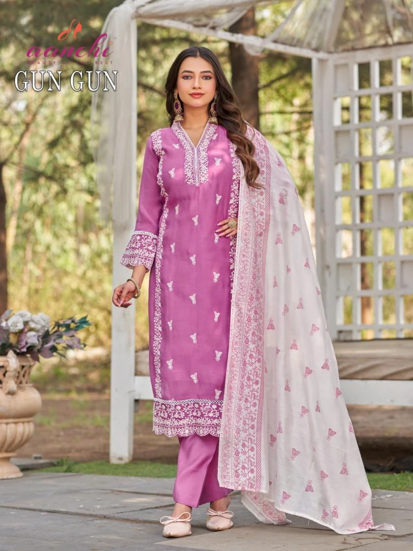 GUN GUN Ethnic Wear wholesale MUL CHANDERI - Ethnicaa thumbnail 6