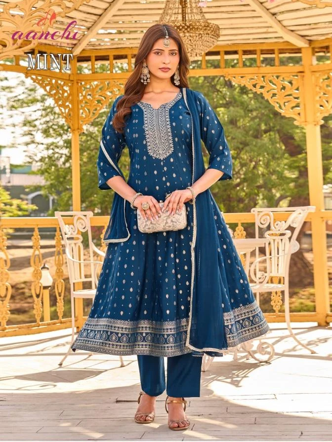 MINT Ethnic Wear wholesale Roman Silk - Ethnicaa thumbnail 4