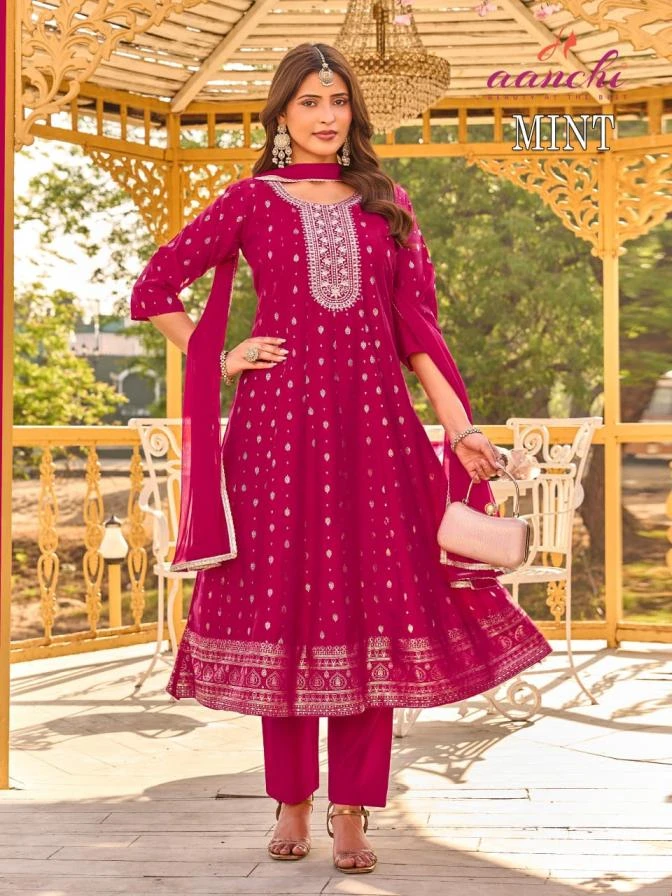 MINT Ethnic Wear wholesale Roman Silk - Ethnicaa