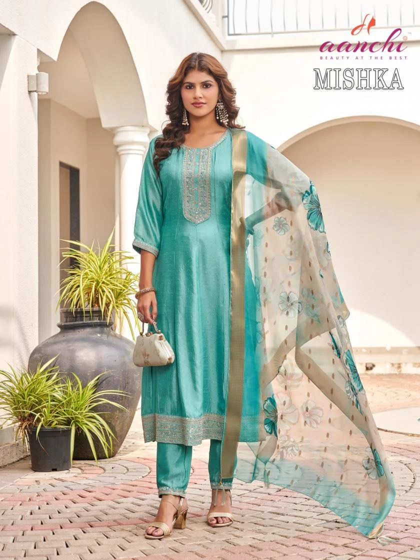 MISHKA Ethnic Wear wholesale VICHITRA SILK - Ethnicaa thumbnail 4