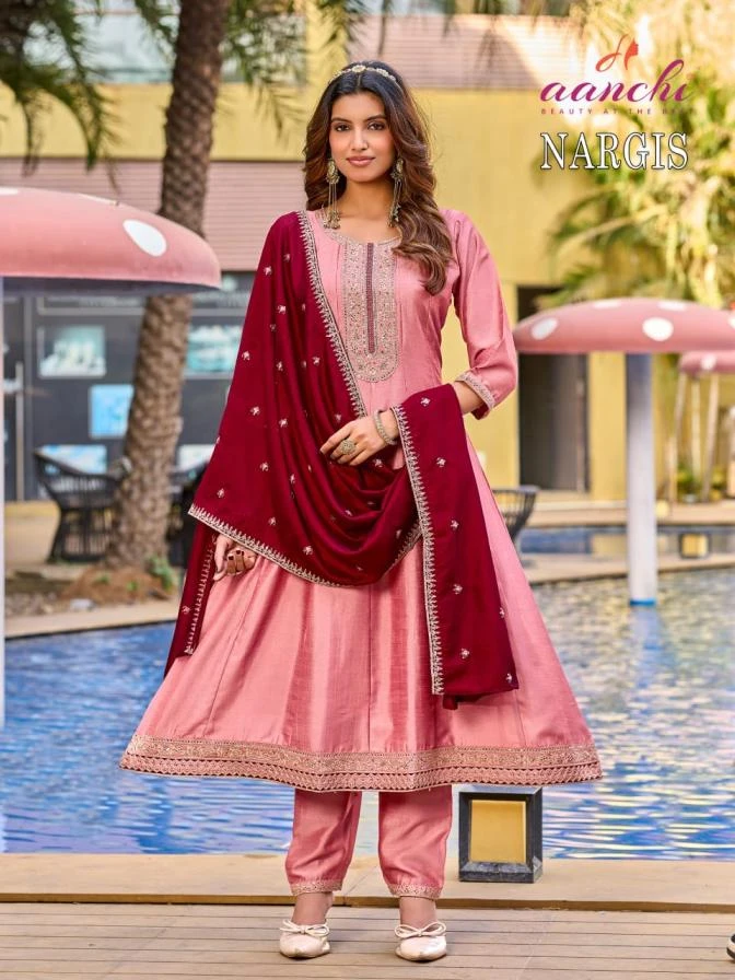 NARGIS Ethnic Wear wholesale VICHITRA SILK - Ethnicaa thumbnail 4