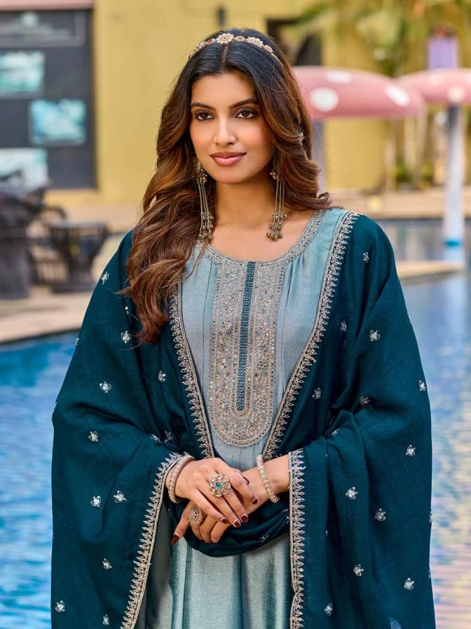 NARGIS Ethnic Wear wholesale VICHITRA SILK - Ethnicaa thumbnail 2