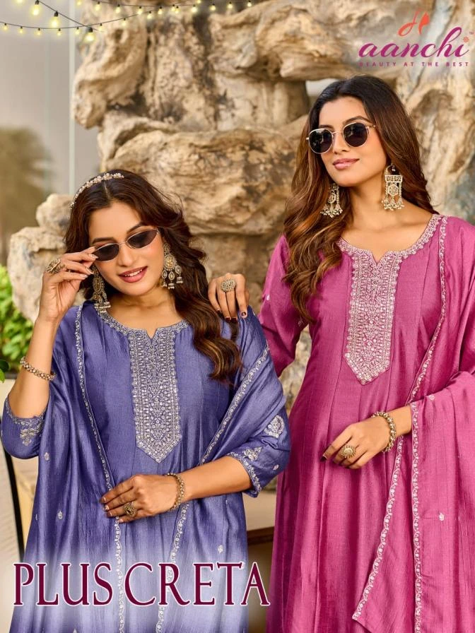 PLUS CRETA Ethnic Wear wholesale VICHITRA SILK - Ethnicaa thumbnail 5