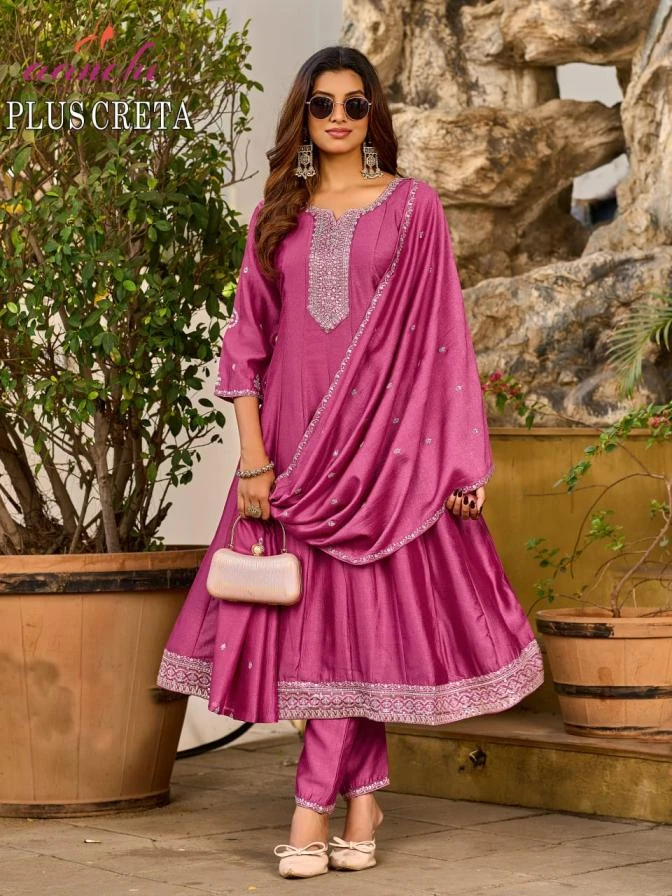 PLUS CRETA Ethnic Wear wholesale VICHITRA SILK - Ethnicaa