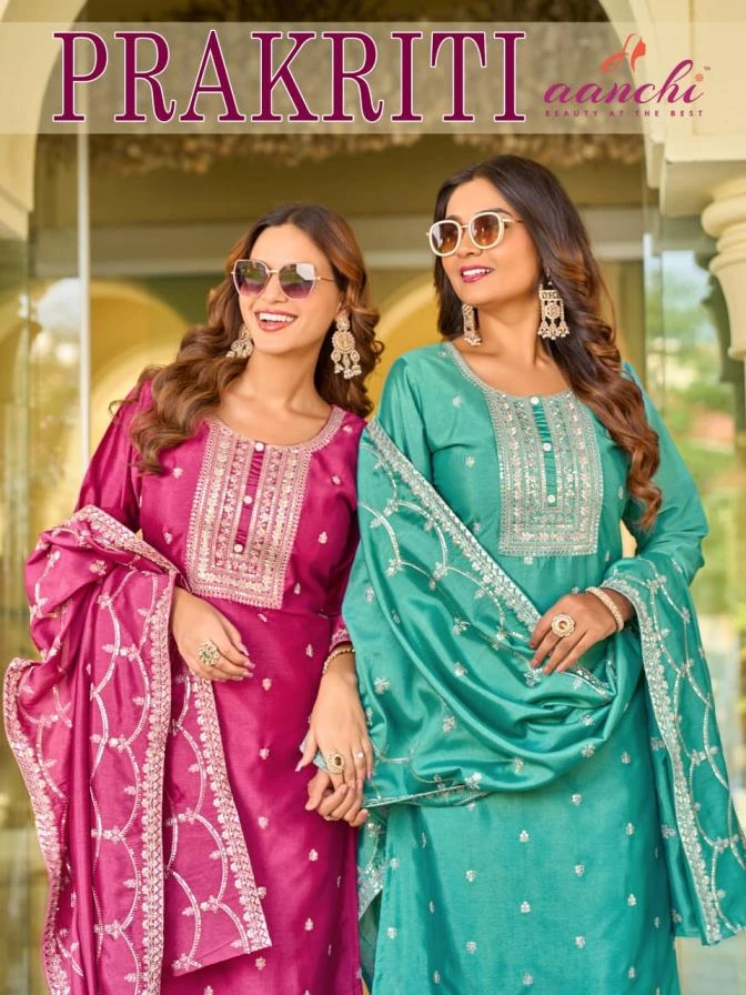 PRAKRITI Ethnic Wear wholesale VICHITRA SILK - Ethnicaa thumbnail 5