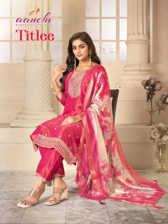 TITLEE Ethnic Wear wholesale TISSUE SHIMMER - Ethnicaa thumbnail 4
