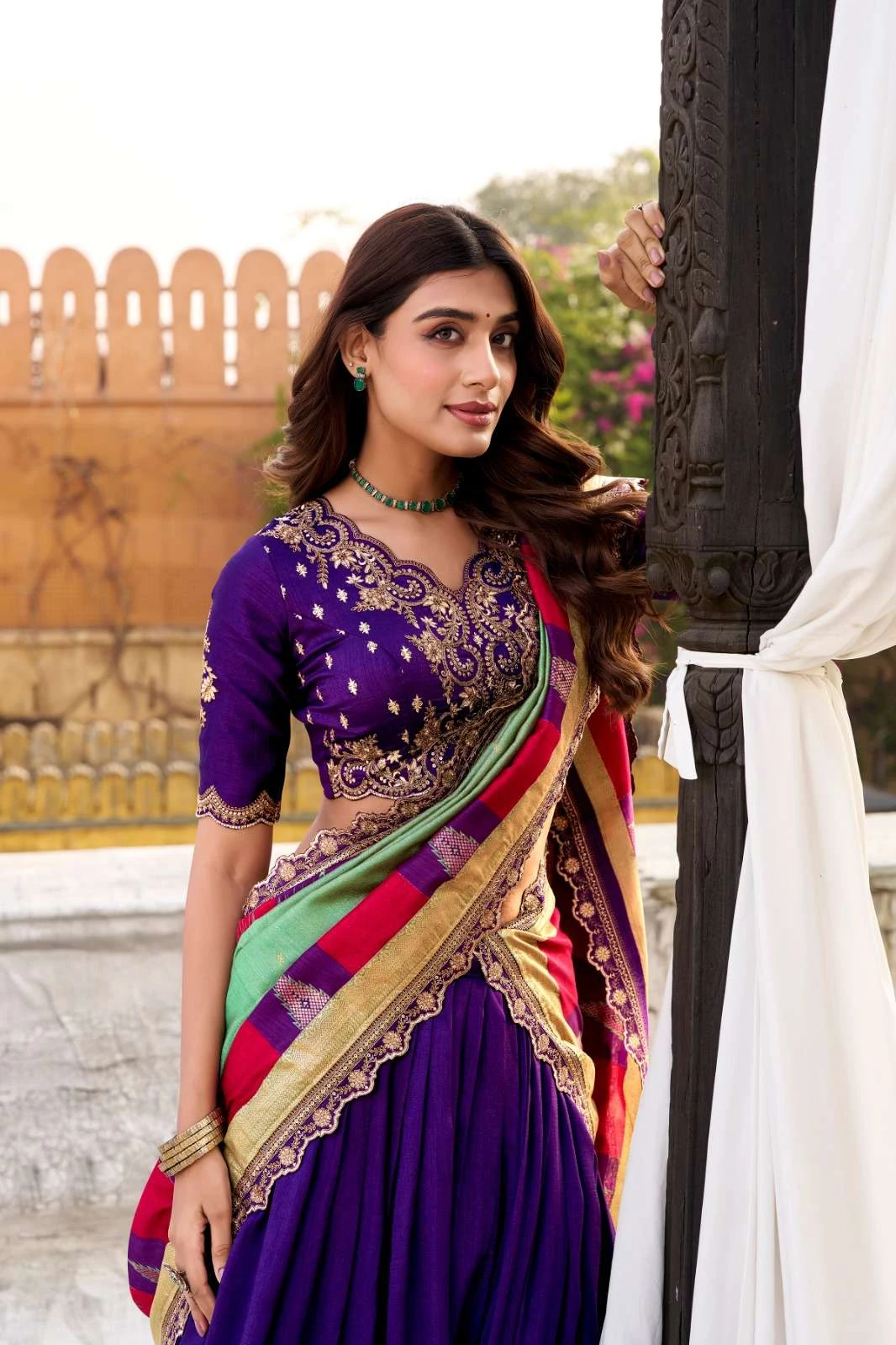 AARNA* Lahanga wholesale VICHITRA SILK - Ethnicaa thumbnail 8