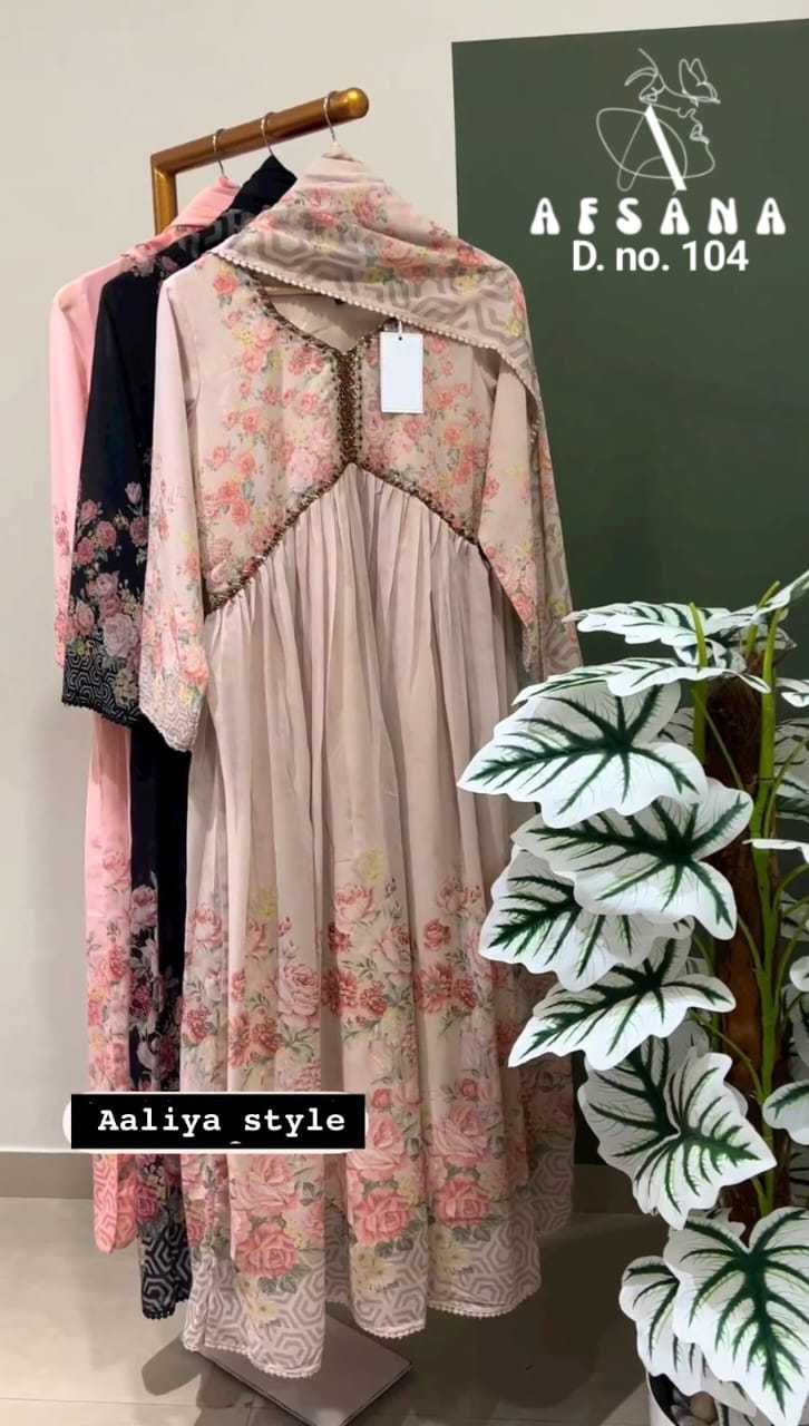 AALIYA 104 Readymade Salwar Suits wholesale FAUX GEORGETTE - Ethnicaa thumbnail 9