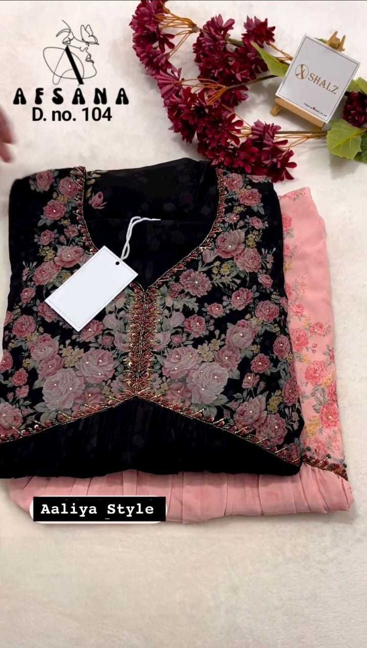 AALIYA 104 Readymade Salwar Suits wholesale FAUX GEORGETTE - Ethnicaa thumbnail 10
