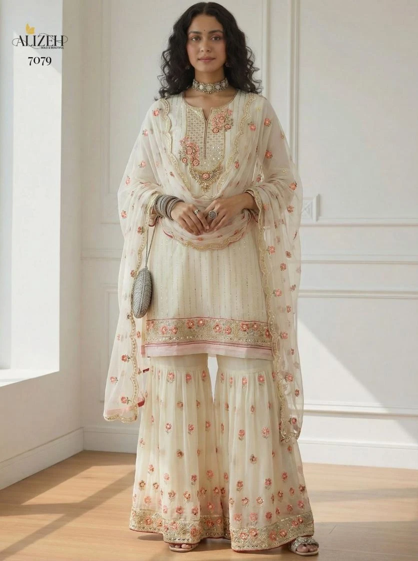 DS 7079 Ethnic Wear wholesale GEORGETTE - Ethnicaa