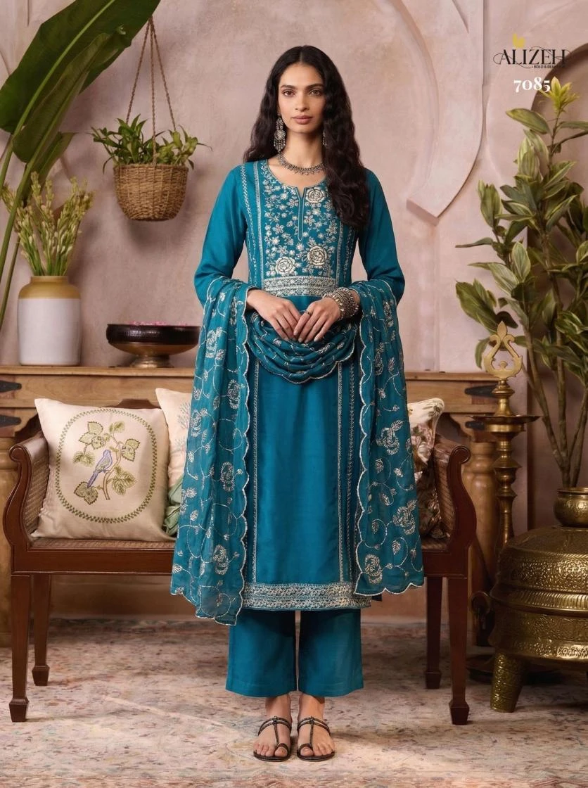 7085-7088 Ethnic Wear wholesale ORGANZE - Ethnicaa