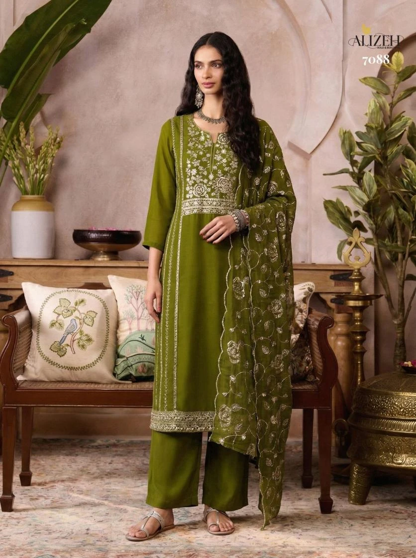 7085-7088 Ethnic Wear wholesale ORGANZE - Ethnicaa thumbnail 8