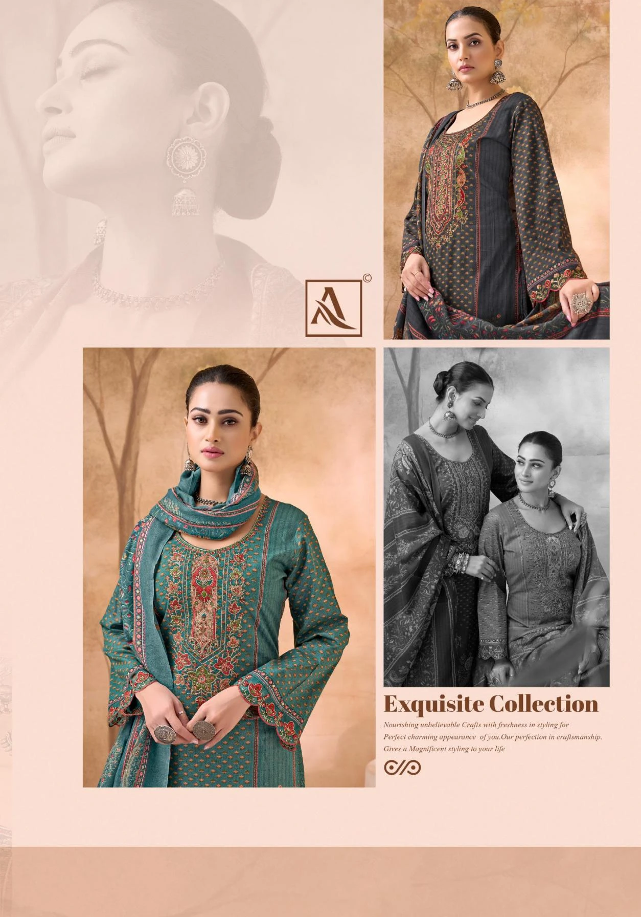 KALHANA Readymade Salwar Suits wholesale COTTON - Ethnicaa thumbnail 3