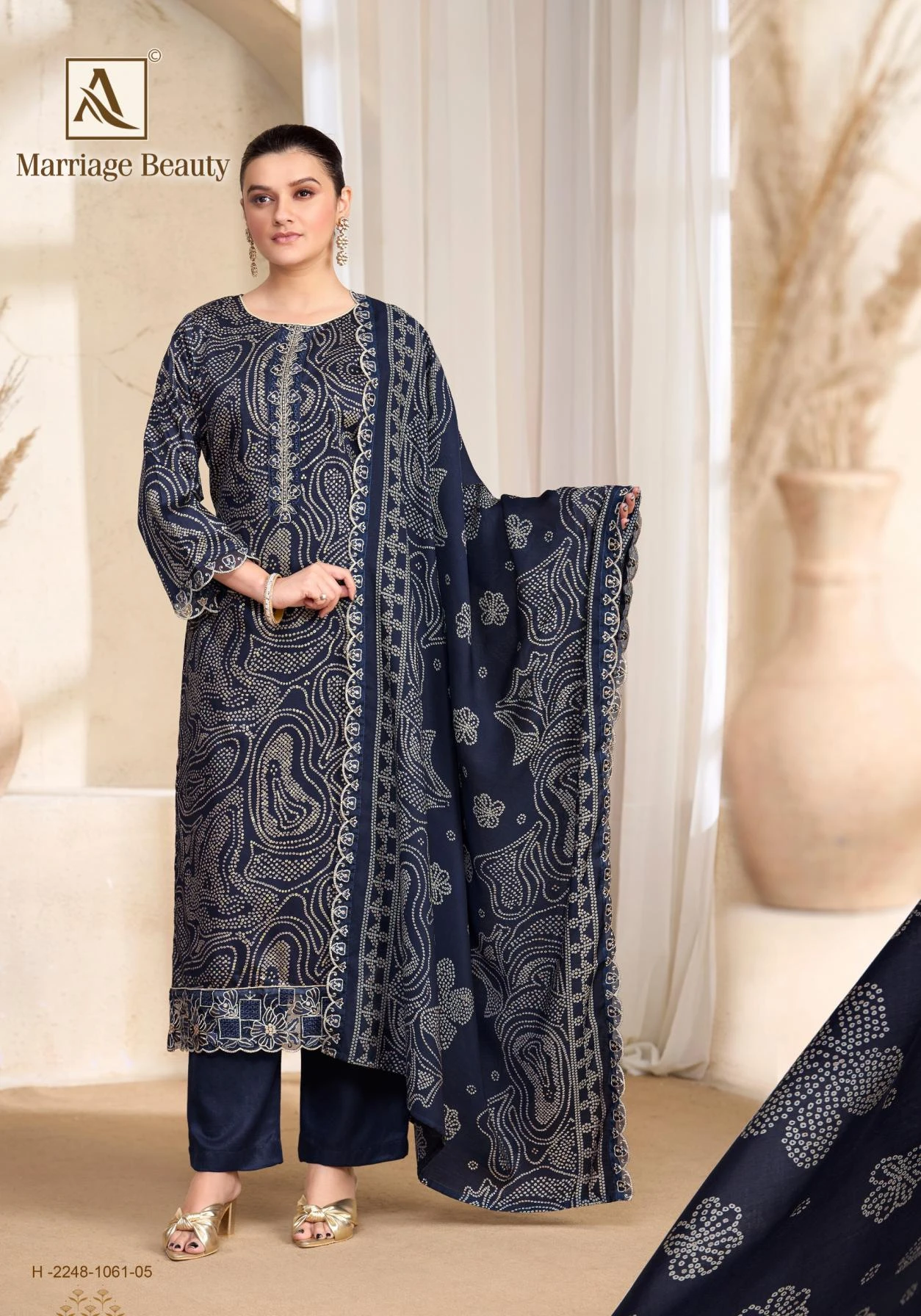 MARRIAGE BEAUTY Readymade Salwar Suits wholesale ZAM COTTON - Ethnicaa thumbnail 10