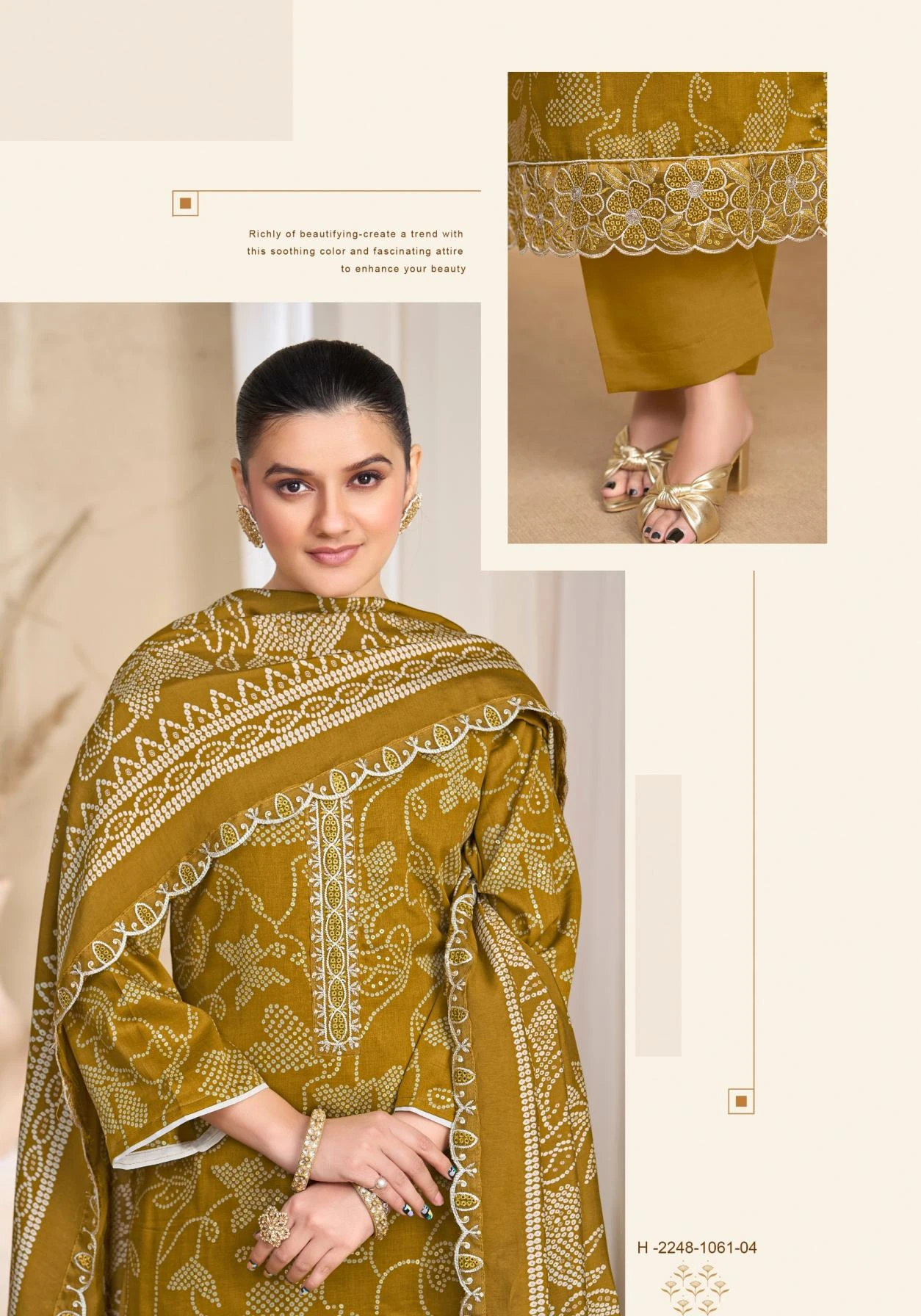 MARRIAGE BEAUTY Readymade Salwar Suits wholesale ZAM COTTON - Ethnicaa thumbnail 2