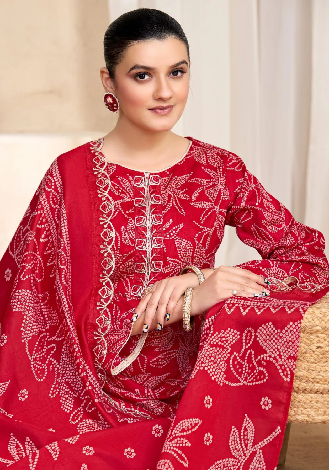 MARRIAGE BEAUTY Readymade Salwar Suits wholesale ZAM COTTON - Ethnicaa thumbnail 9