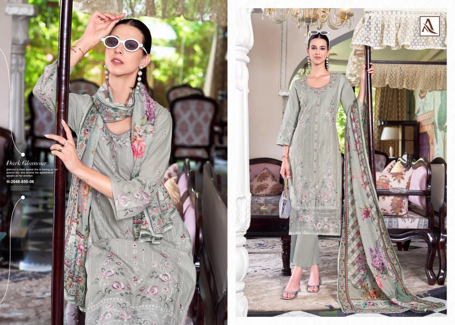 THE LIBAS Readymade Salwar Suits wholesale LAWN COTTON - Ethnicaa thumbnail 3