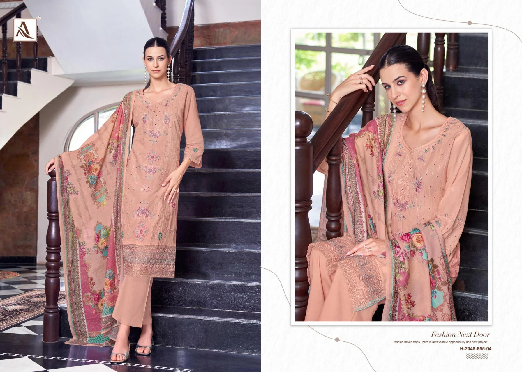THE LIBAS Readymade Salwar Suits wholesale LAWN COTTON - Ethnicaa thumbnail 8